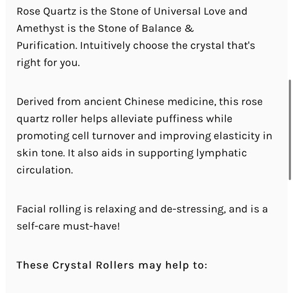 ROSE Quartz Facial Roller NWT - Picture 4 of 5